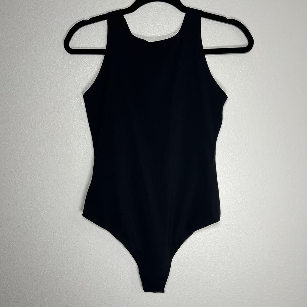 Smoothiez by Aerie| Women's classic black seamless racerback tank bodysuit  NWT